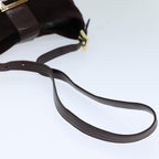 FENDI Mamma Baguette Shoulder Bag Suede Brown76015