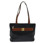 CELINE Tote Bag Leather Black  76016