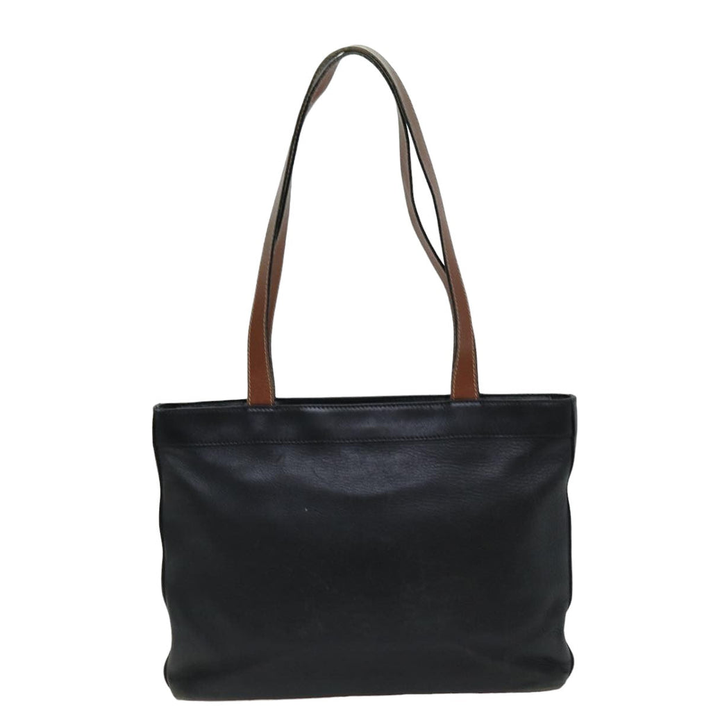 CELINE Tote Bag Leather Black  76016