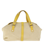 CELINE Tote Bag Canvas Beige Auth 76022