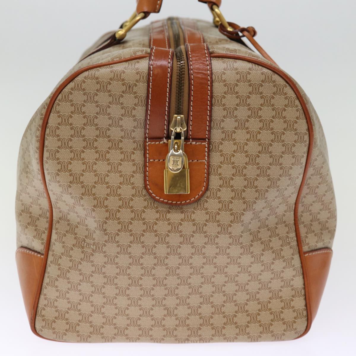 CELINE Macadam Canvas Boston Bag Beige  76023