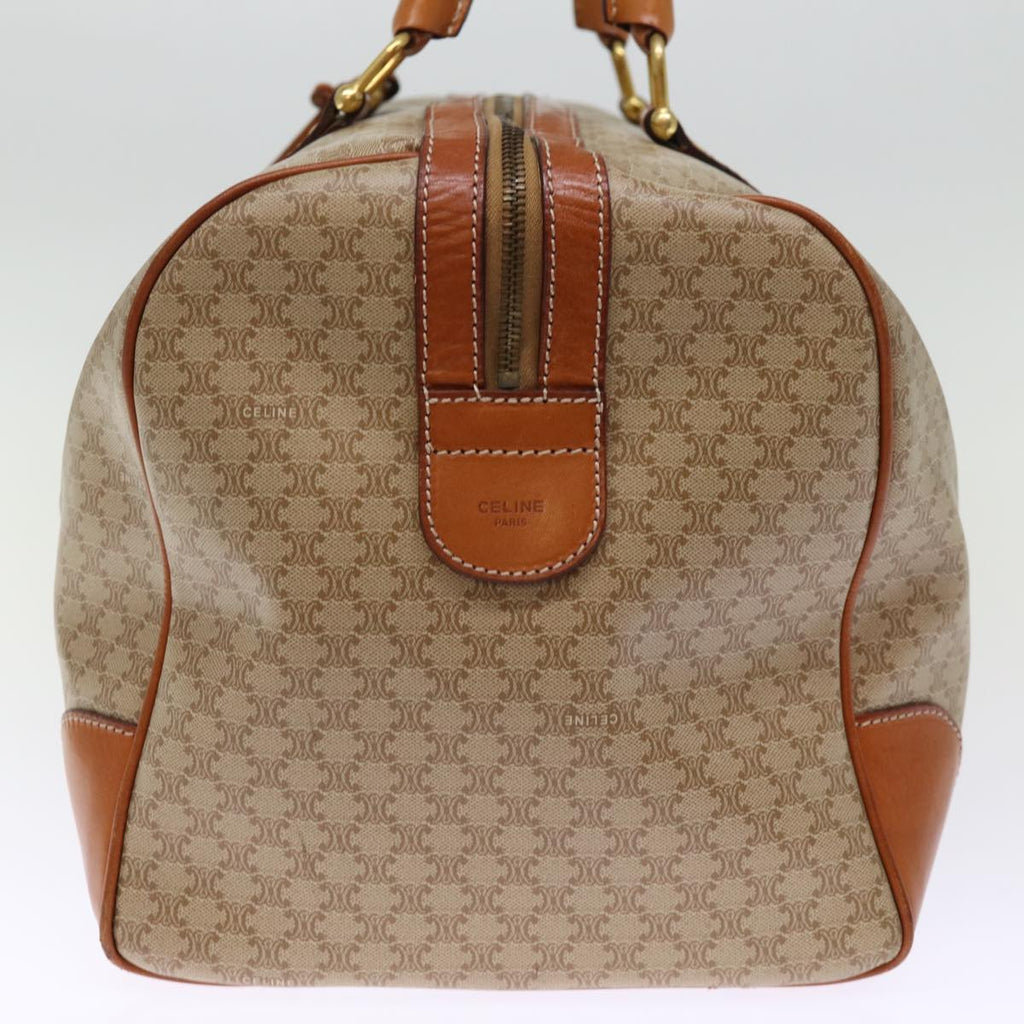 CELINE Macadam Canvas Boston Bag Beige  76023