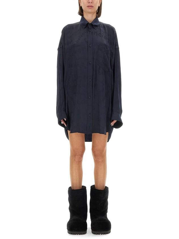 Balenciaga Balenciaga All Over Logo Shirt