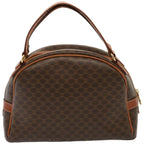 CELINE Macadam Canvas Hand Bag PVC Brown  76084