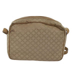 CELINE Macadam Canvas Shoulder Bag Canvas Beige Auth 76085