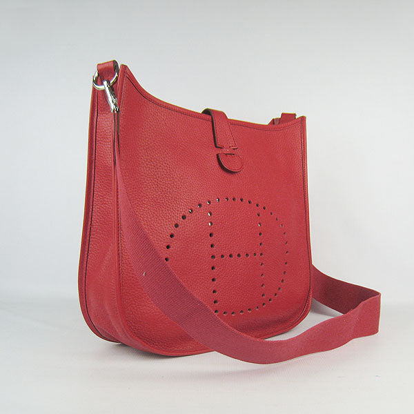 Hermes Evelyne I handbag H6309 red silver
