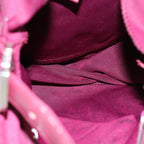 FENDI Mamma Baguette Shoulder Bag Nylon Bordeaux76102