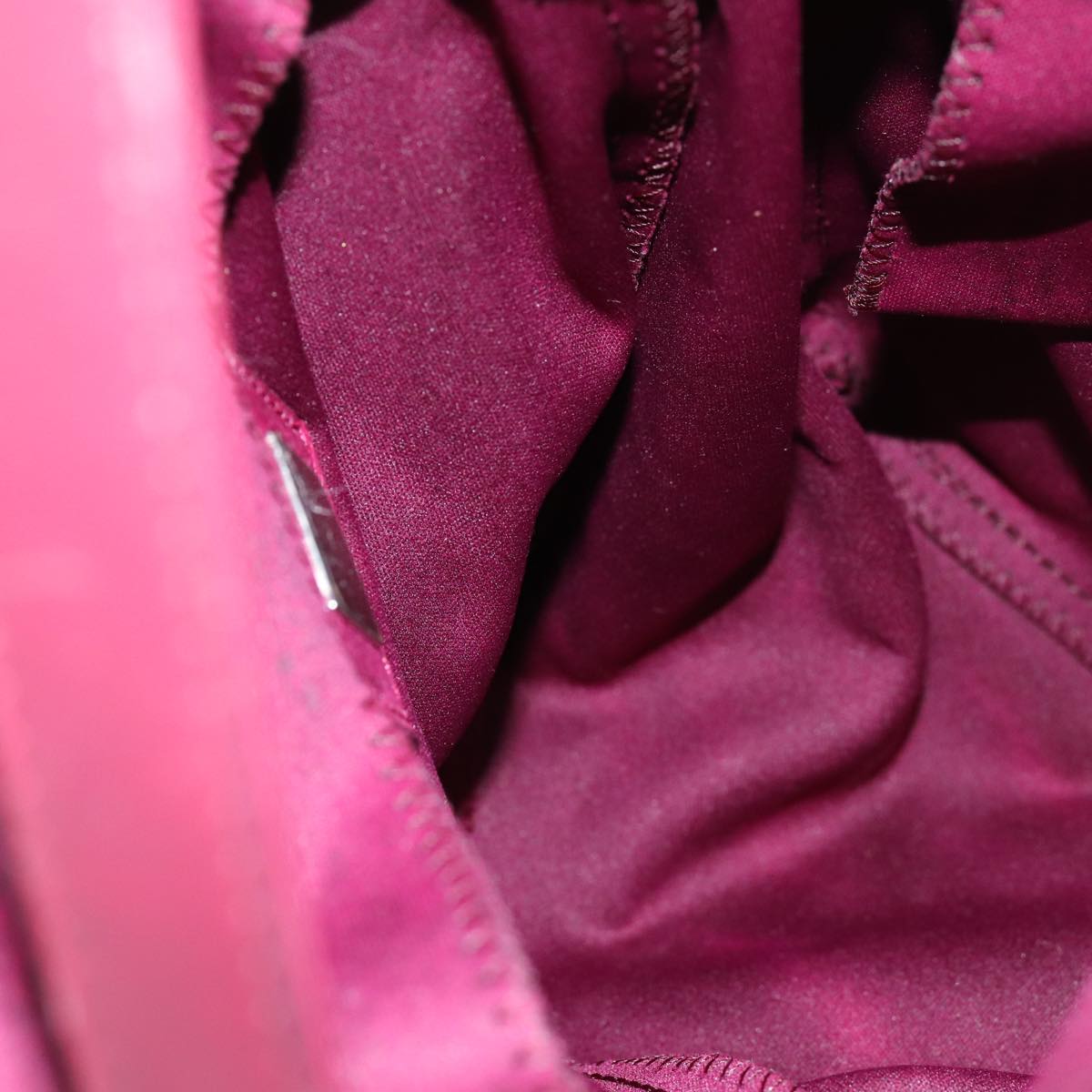 FENDI Mamma Baguette Shoulder Bag Nylon Bordeaux76102