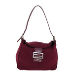 FENDI Mamma Baguette Shoulder Bag Nylon Bordeaux76102