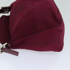 FENDI Mamma Baguette Shoulder Bag Nylon Bordeaux76102