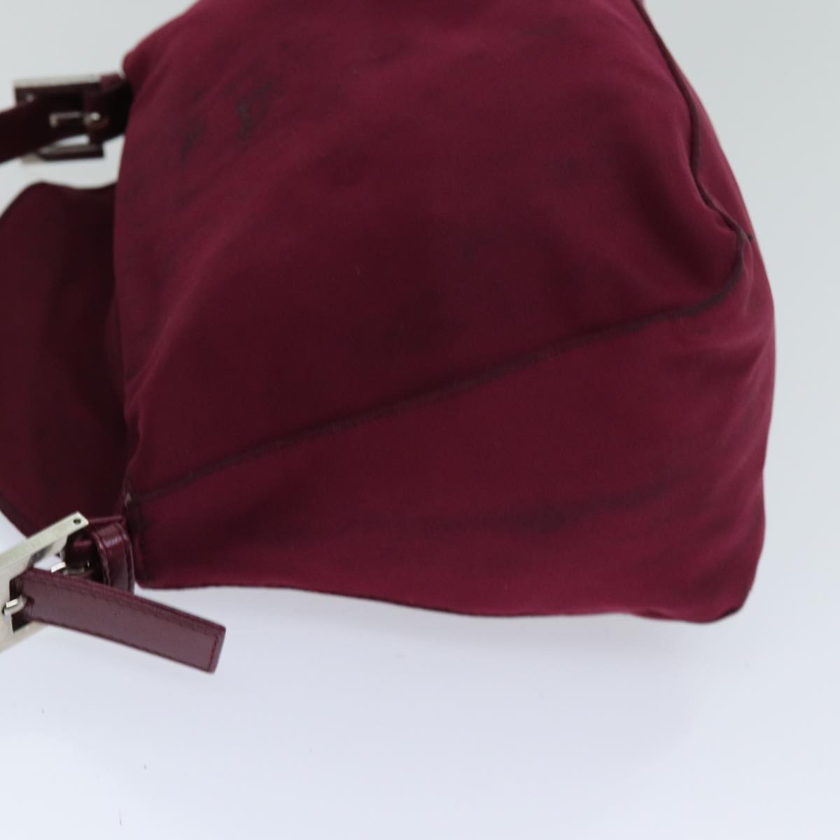 FENDI Mamma Baguette Shoulder Bag Nylon Bordeaux76102