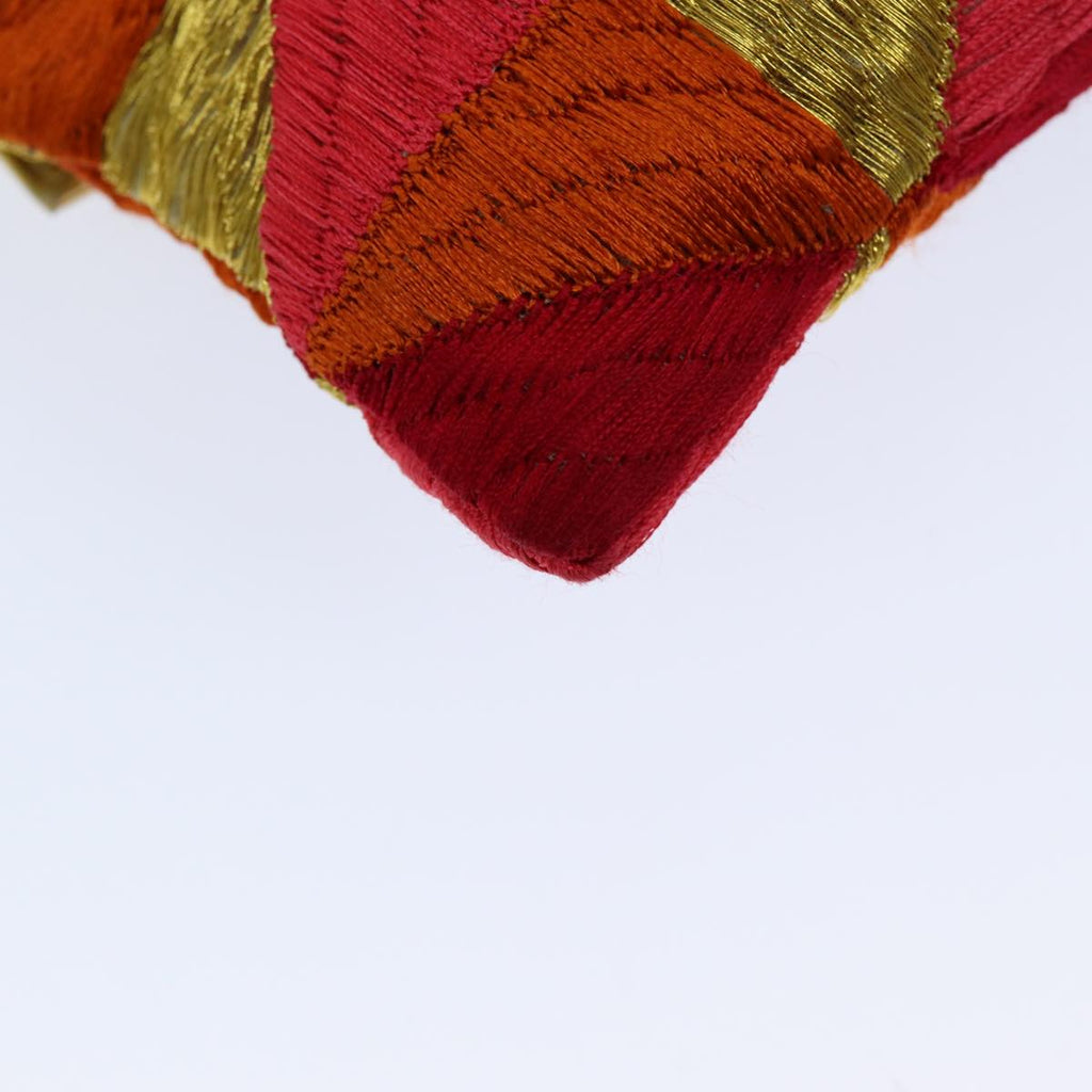 FENDI Mamma Baguette Shoulder Bag Canvas Red76103
