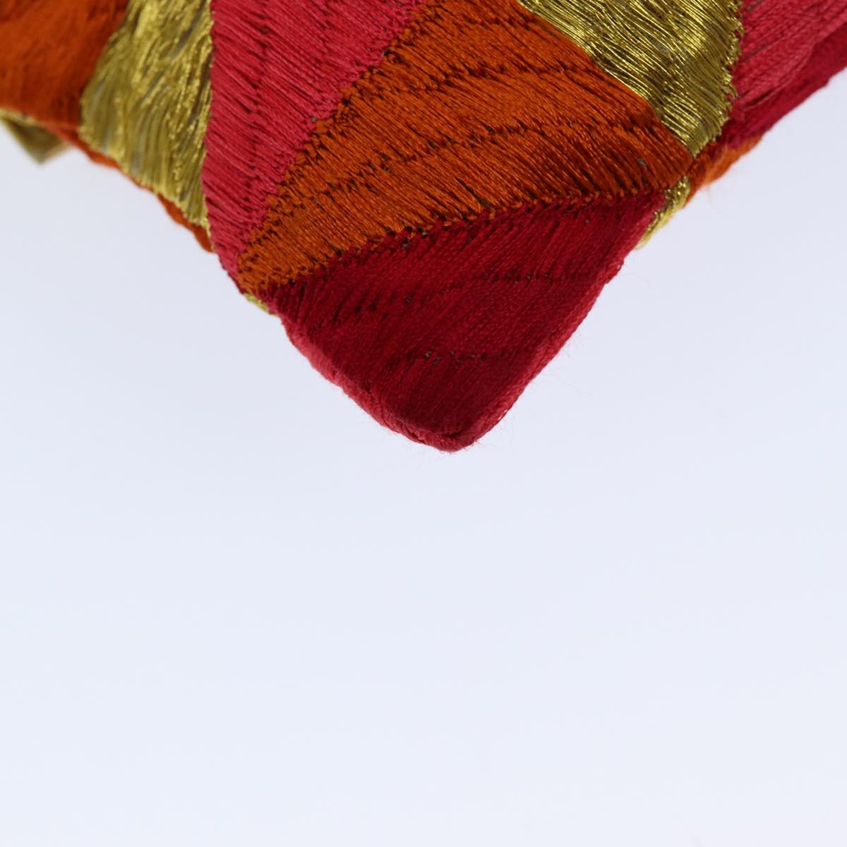 FENDI Mamma Baguette Shoulder Bag Canvas Red76103