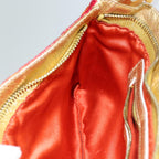 FENDI Mamma Baguette Shoulder Bag Canvas Red76103