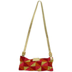 FENDI Mamma Baguette Shoulder Bag Canvas Red76103