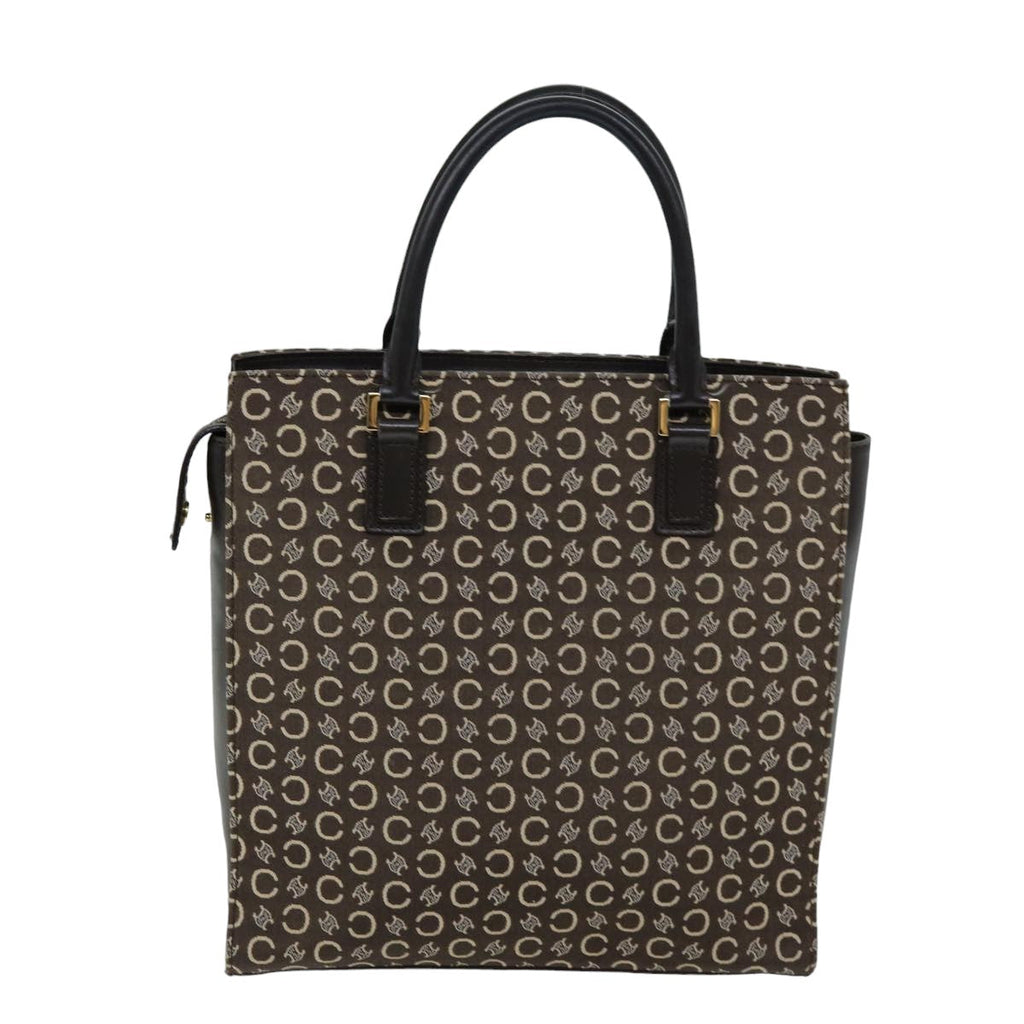 CELINE C Macadam Canvas Hand Bag Brown Auth 76138