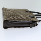 CELINE C Macadam Canvas Hand Bag Brown Auth 76138