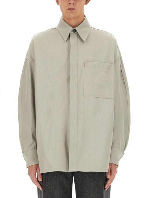 BOTTEGA VENETA Oversized Cotton Twill Shirt - Size 46