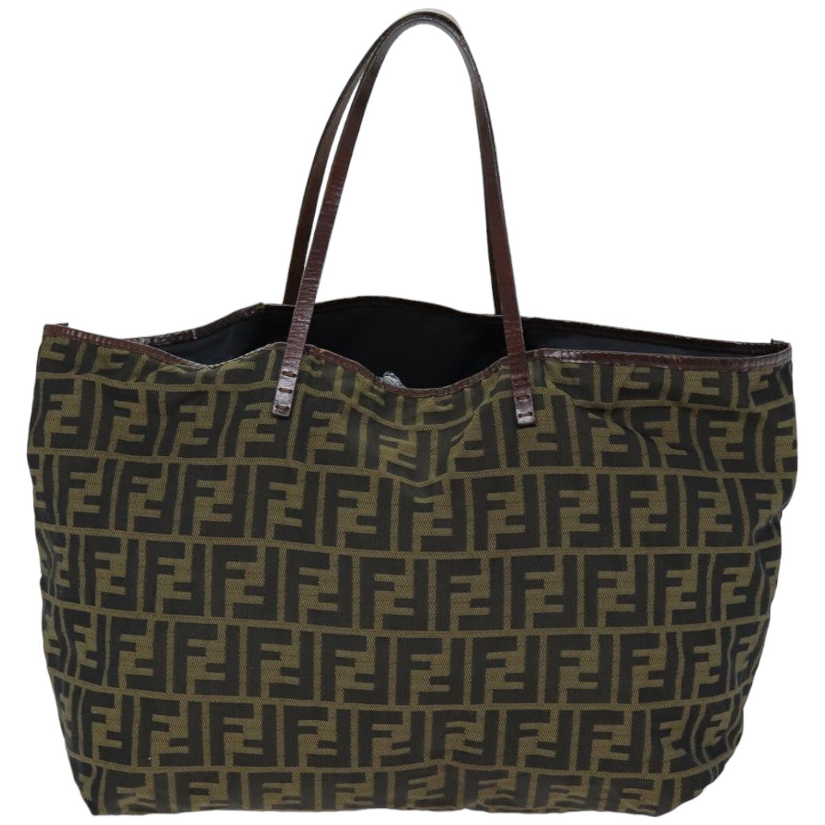 FENDI Zucca Canvas Tote Bag Black Brown76181