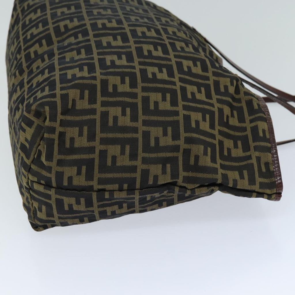 FENDI Zucca Canvas Tote Bag Black Brown76181