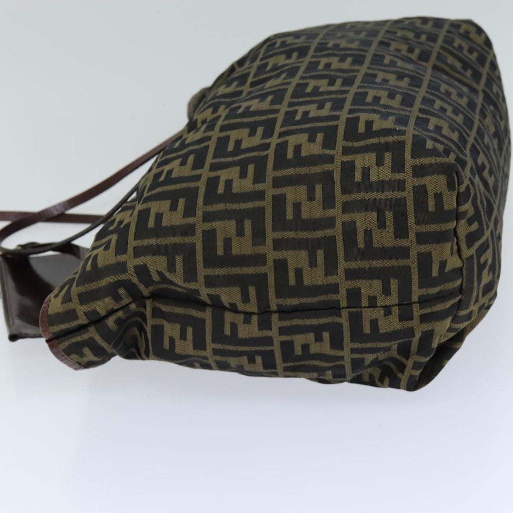 FENDI Zucca Canvas Tote Bag Black Brown76181