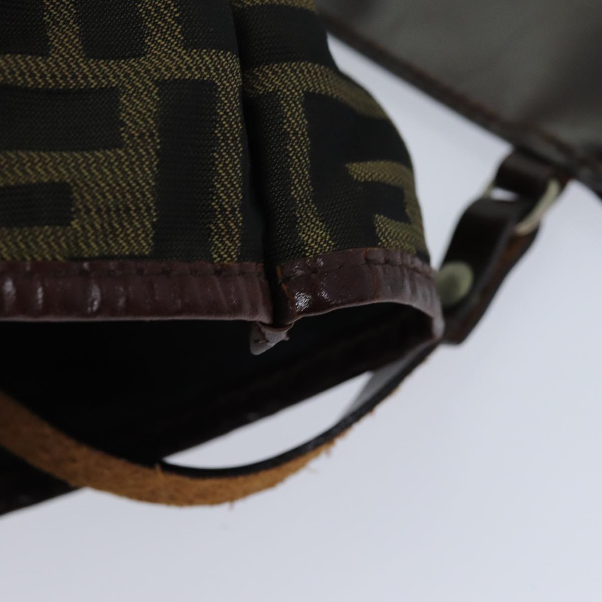 FENDI Zucca Canvas Tote Bag Black Brown76181