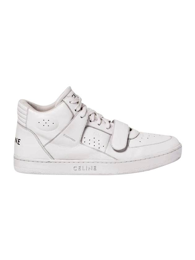 CELINE Velcro CT 02 Mid Top Sneakers White