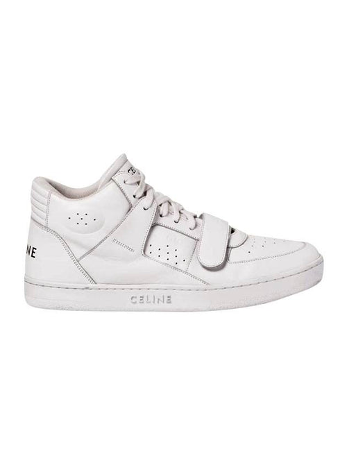 CELINE Velcro CT 02 Mid Top Sneakers White