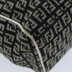 FENDI Zucchino Canvas Tote Bag Black76206