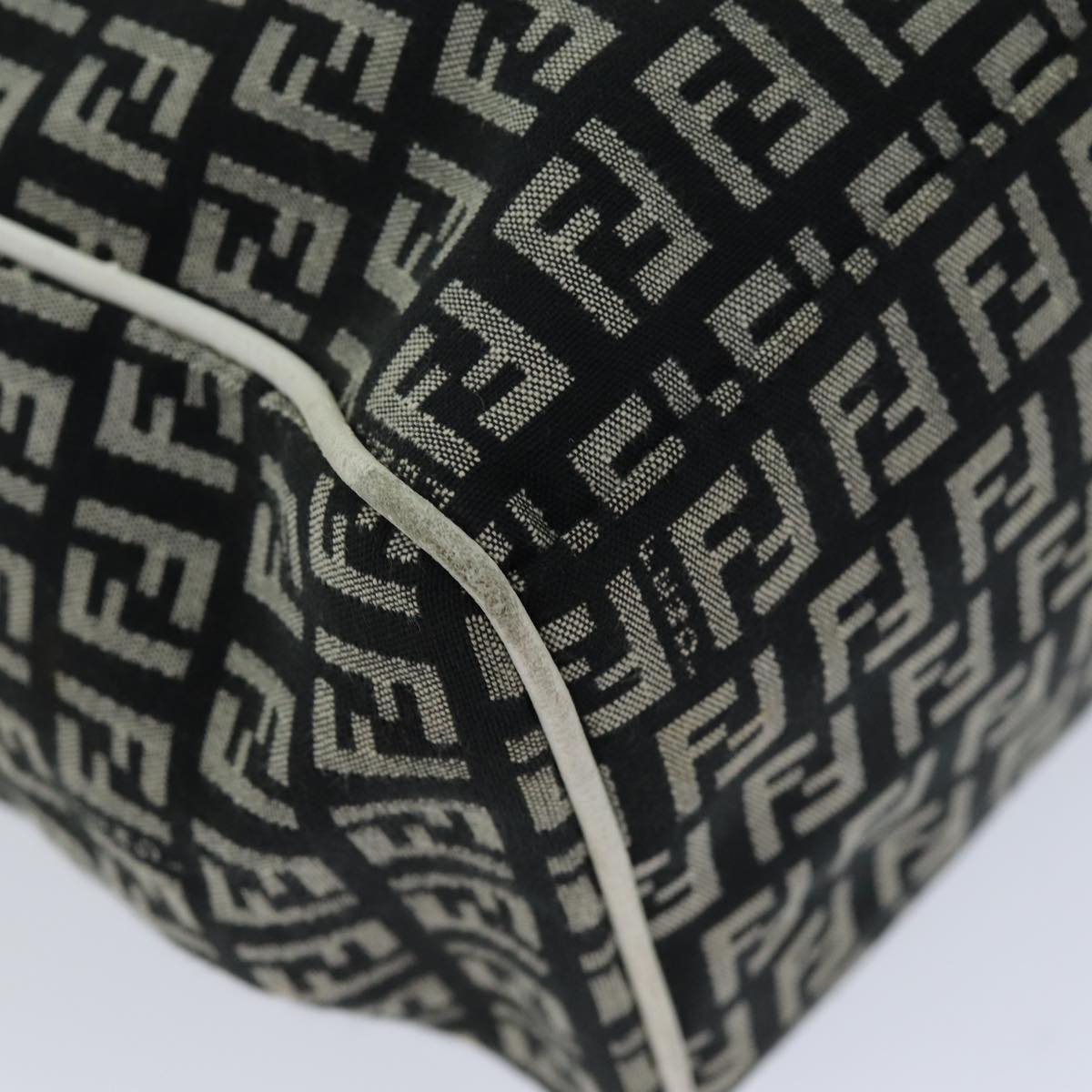 FENDI Zucchino Canvas Tote Bag Black76206