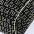 FENDI Zucchino Canvas Tote Bag Black76206