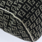 FENDI Zucchino Canvas Tote Bag Black76206
