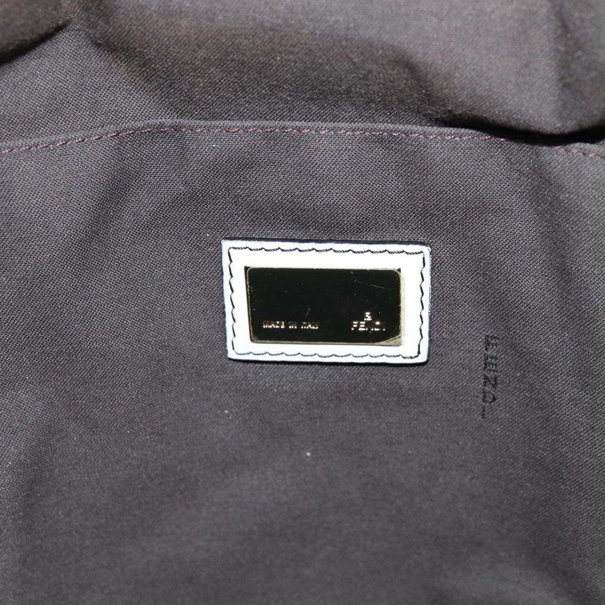 FENDI Zucchino Canvas Tote Bag Black76206