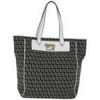 FENDI Zucchino Canvas Tote Bag Black76206