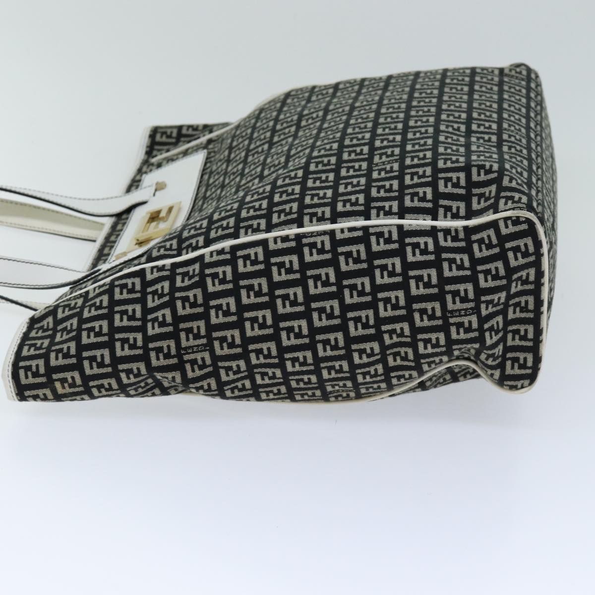 FENDI Zucchino Canvas Tote Bag Black76206