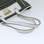 FENDI Zucchino Canvas Tote Bag Black76206