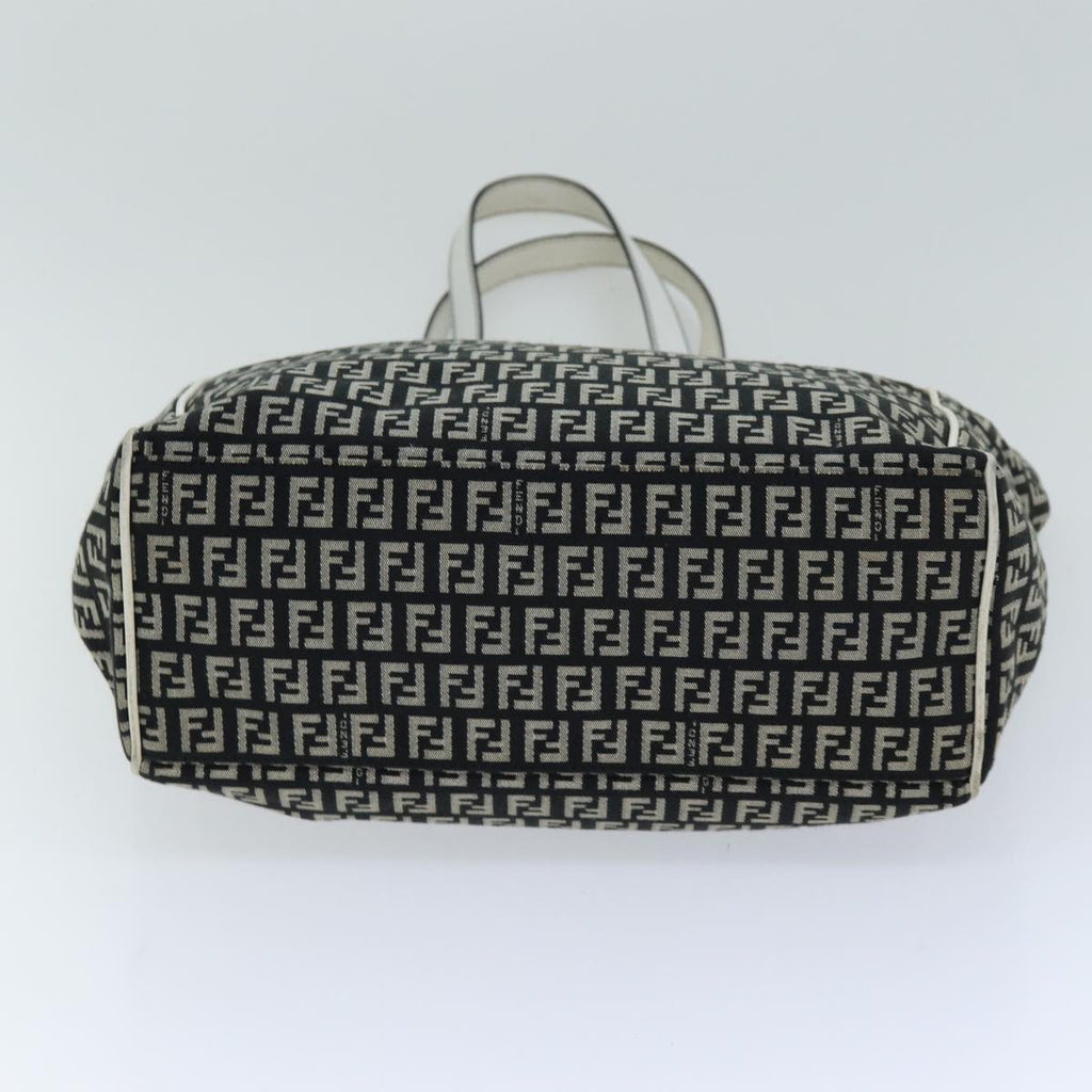 FENDI Zucchino Canvas Tote Bag Black76206