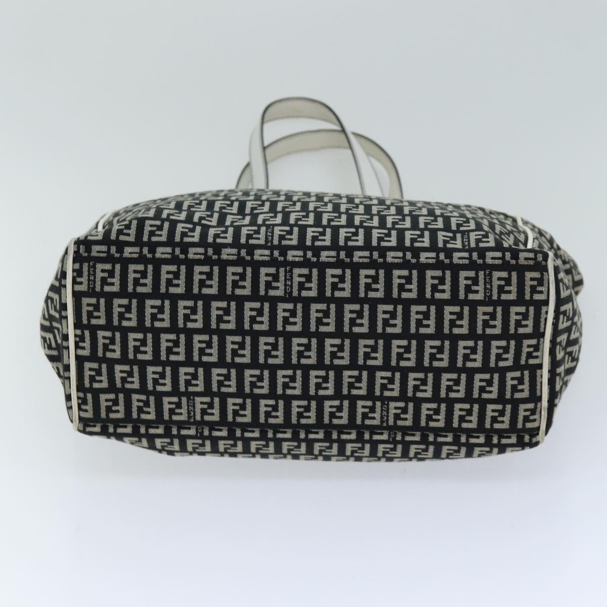 FENDI Zucchino Canvas Tote Bag Black76206