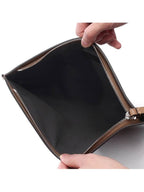 Fendi FF Logo Medium Flat Canvas Clutch Bag Brown