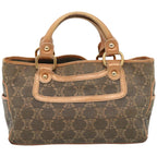 CELINE Macadam Canvas Hand Bag Blue Auth 76407