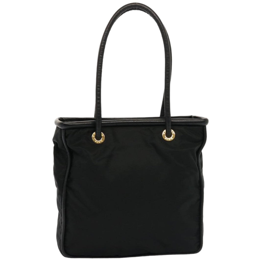 CELINE Shoulder Bag Nylon Black  76411