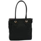 CELINE Shoulder Bag Nylon Black  76411