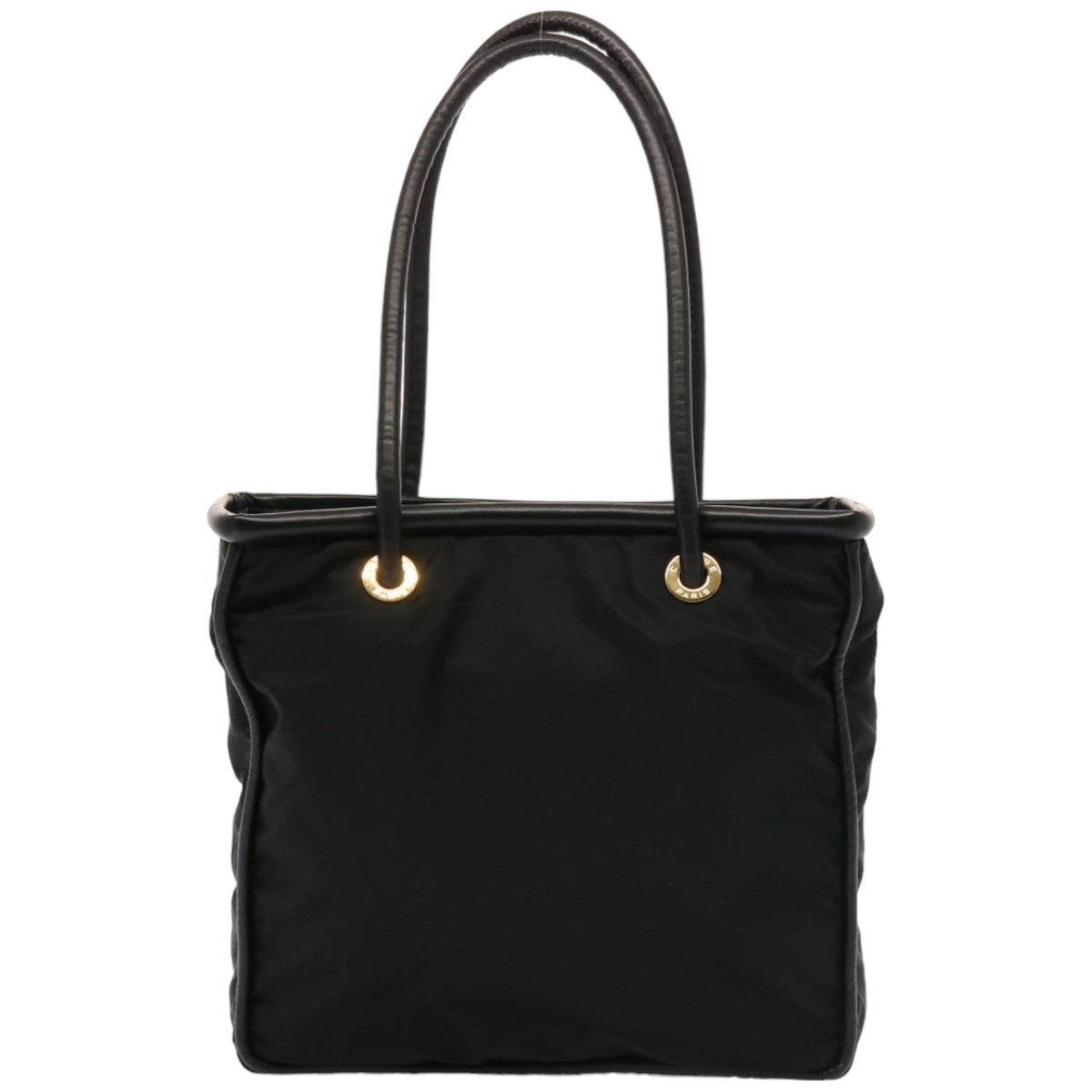 CELINE Shoulder Bag Nylon Black  76411