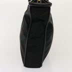 CELINE Shoulder Bag Nylon Black  76411