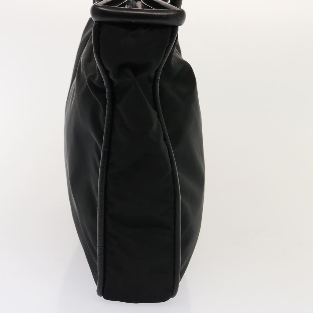 CELINE Shoulder Bag Nylon Black  76411