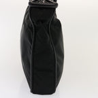 CELINE Shoulder Bag Nylon Black  76411