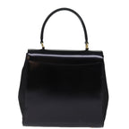 CELINE Hand Bag Patent leather 2way Black  76412