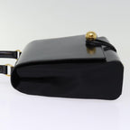 CELINE Hand Bag Patent leather 2way Black  76412