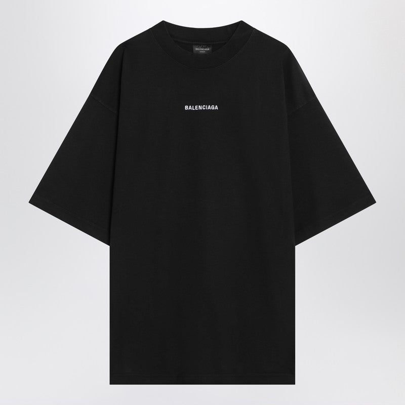 Balenciaga Black New Balenciaga Back Medium Fit T-Shirt Men