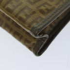 FENDI Zucchino Canvas Pouch Vintage Brown76457